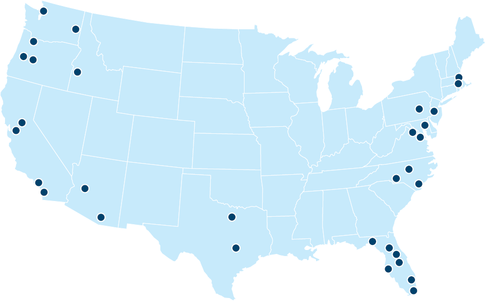 Kittelson LLC Resource Locations Map